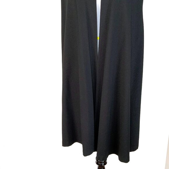 Bryn Walker Black Long Vest Open Front Cardigan Career Lagenlook XL - Picture 12 of 16